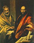 Peter Canvas Paintings - The Apostles Peter and Paul